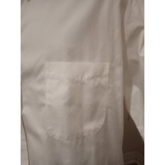 Roundtree Yorke Gold Label Dress Shirt 19 (3XL) Tall White Non Iron EZ Wash - Picture 2 of 13